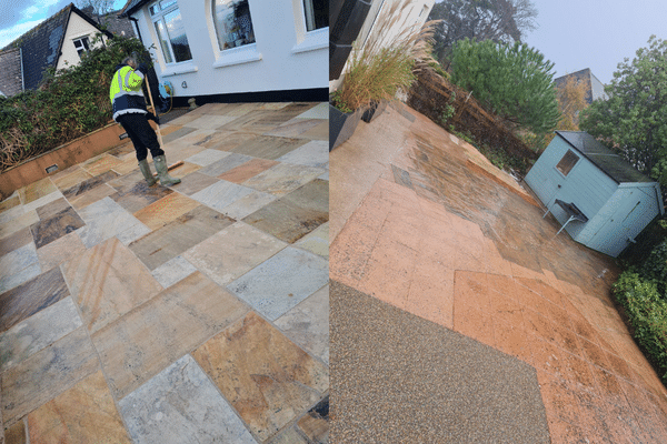 patio clean pressure washing